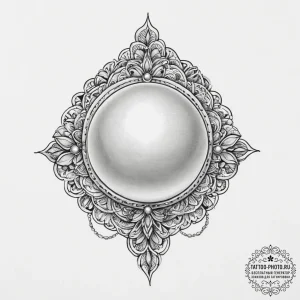 Tattoo sketch pearl - эскиз тату (№1757090386_0, 05.09.2025 16:39) — tattoo-photo.ru