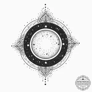 Tattoo sketch cosmic creation, artistic tatto... - эскиз тату (№1757091392_0, 05.09.2025 16:56) — tattoo-photo.ru