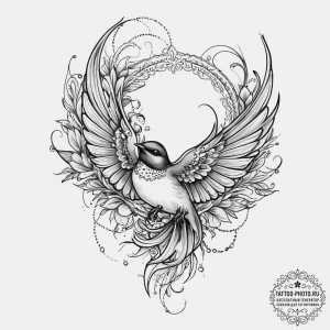 Tattoo sketch old school ласточка, tattoo lin... - эскиз тату (№1757094984_0, 05.09.2025 17:56) — tattoo-photo.ru