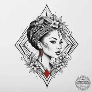 Tattoo sketch african landscape, tattoo flash... - эскиз тату (№1757097812_0, 05.09.2025 18:43) — tattoo-photo.ru