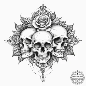 Tattoo sketch a symbolic concept, tattoo sket... - эскиз тату (№1757098604_0, 05.09.2025 18:56) — tattoo-photo.ru