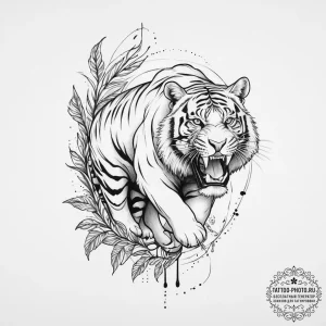 Tattoo sketch soldier with a tiger, tattoo dr... - эскиз тату (№1757100837_0, 05.09.2025 19:33) — tattoo-photo.ru