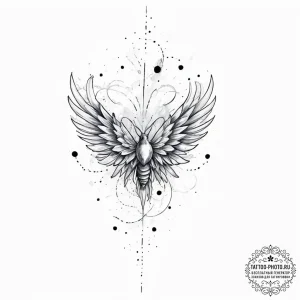 Tattoo sketch air, ink illustration for tatto... - эскиз тату (№1757104255_0, 05.09.2025 20:30) — tattoo-photo.ru
