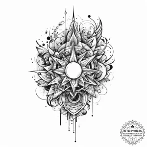 Tattoo sketch cosmic realm, tattoo sketch des... - эскиз тату (№1757105462_0, 05.09.2025 20:51) — tattoo-photo.ru