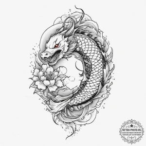 Tattoo sketch end, tattoo line art, clean lin... - эскиз тату (№1757108045_0, 05.09.2025 21:34) — tattoo-photo.ru