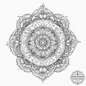 Tattoo sketch coral, tattoo line art, geometr... - эскиз тату (№1757108245_0, 05.09.2025 21:37) — tattoo-photo.ru
