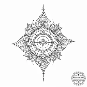 Tattoo sketch spiritual path - эскиз тату (№1757111469_0, 05.09.2025 22:31) — tattoo-photo.ru