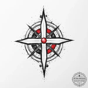 Tattoo sketch star and crescent, tattoo line... - эскиз тату (№1757115899_0, 05.09.2025 23:44) — tattoo-photo.ru