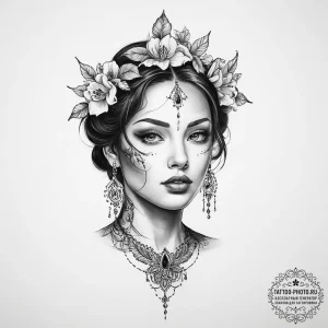 Tattoo sketch immortal - эскиз тату (№1757119513_0, 06.09.2025 00:45) — tattoo-photo.ru