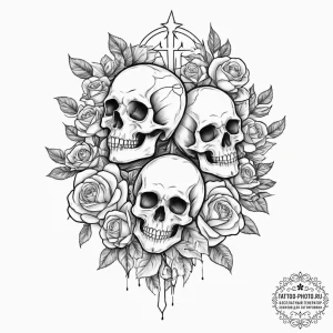 Tattoo sketch spiritual narrative, concept ar... - эскиз тату (№1757120109_0, 06.09.2025 00:55) — tattoo-photo.ru
