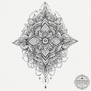 Tattoo sketch a symbolic emotion, concept art... - эскиз тату (№1757122323_0, 06.09.2025 01:32) — tattoo-photo.ru