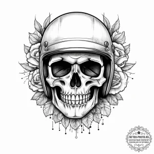 Tattoo sketch tank driver with a helmet, tatt... - эскиз тату (№1757123335_0, 06.09.2025 01:48) — tattoo-photo.ru