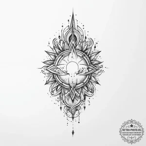 Tattoo sketch cosmic essence, tattoo sketch d... - эскиз тату (№1757127127_0, 06.09.2025 02:52) — tattoo-photo.ru