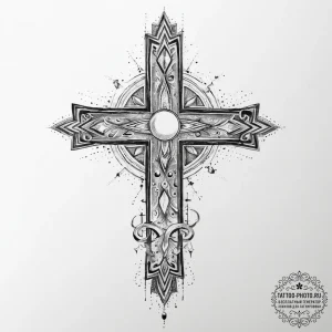 Tattoo sketch cosmic narrative, tattoo sketch... - эскиз тату (№1757130063_0, 06.09.2025 03:41) — tattoo-photo.ru