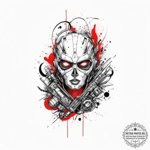 Sci-fi & fantasy, artistic tattoo sketch, bol... - эскиз тату (№1757131636_0, 06.09.2025 04:07) — tattoo-photo.ru