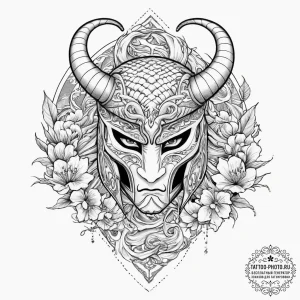 Tattoo sketch loki helmet, concept art for ta... - эскиз тату (№1757132226_0, 06.09.2025 04:17) — tattoo-photo.ru