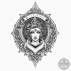 Tattoo sketch mystical essence, concept art f... - эскиз тату (№1757132620_0, 06.09.2025 04:23) — tattoo-photo.ru