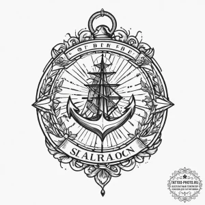 Tattoo sketch elegant script, tattoo flash sh... - эскиз тату (№1757136152_0, 06.09.2025 05:22) — tattoo-photo.ru