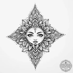 Tattoo sketch blessed representation, tattoo... - эскиз тату (№1757136349_0, 06.09.2025 05:25) — tattoo-photo.ru