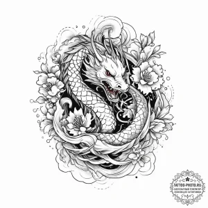 Tattoo sketch braid, tattoo line art, irezumi... - эскиз тату (№1757136741_0, 06.09.2025 05:32) — tattoo-photo.ru