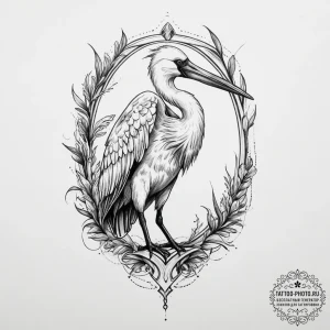 Tattoo sketch spoonbill, concept art for tatt... - эскиз тату (№1757143020_0, 06.09.2025 07:17) — tattoo-photo.ru