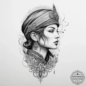 Tattoo sketch soldier with a needle, tattoo l... - эскиз тату (№1757144986_0, 06.09.2025 07:49) — tattoo-photo.ru