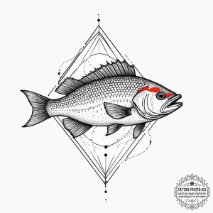Tattoo sketch seabass, artistic tattoo sketch... - эскиз тату (№1757146365_0, 06.09.2025 08:12) — tattoo-photo.ru
