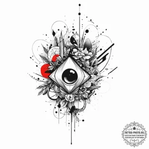 Tattoo sketch onyx, artistic tattoo sketch, f... - эскиз тату (№1757147939_0, 06.09.2025 08:38) — tattoo-photo.ru