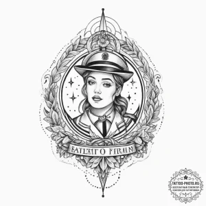 Tattoo sketch cosmic person, ink illustration... - эскиз тату (№1757150291_0, 06.09.2025 09:18) — tattoo-photo.ru