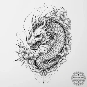 Tattoo sketch holy myth, ink illustration for... - эскиз тату (№1757154206_0, 06.09.2025 10:23) — tattoo-photo.ru