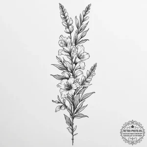 Tattoo sketch snapdragon, tattoo line art, bl... - эскиз тату (№1757155965_0, 06.09.2025 10:52) — tattoo-photo.ru