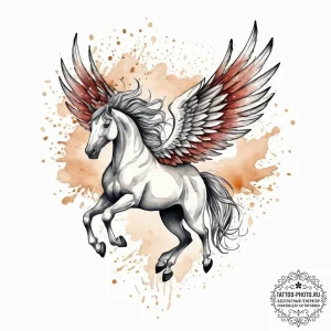 Tattoo sketch pegasus tattoo, tattoo drawing... - эскиз тату (№1757156943_0, 06.09.2025 11:09) — tattoo-photo.ru