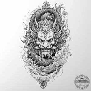 Tattoo sketch god vishnu's ten avatars, tatto... - эскиз тату (№1757162312_0, 06.09.2025 12:38) — tattoo-photo.ru