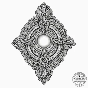 Tattoo sketch rope, ink illustration for tatt... - эскиз тату (№1757168272_0, 06.09.2025 14:17) — tattoo-photo.ru