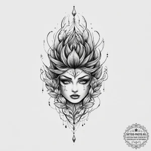 Tattoo sketch color, tattoo line art, black a... - эскиз тату (№1757172636_0, 06.09.2025 15:30) — tattoo-photo.ru