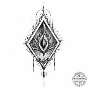 Tattoo sketch obsidian - эскиз тату (№1757175207_0, 06.09.2025 16:13) — tattoo-photo.ru