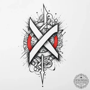Tattoo sketch raidho rune with a map, tattoo... - эскиз тату (№1757177600_0, 06.09.2025 16:53) — tattoo-photo.ru