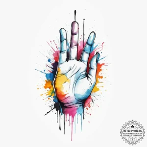 Tattoo sketch hands with a pen, artistic tatt... - эскиз тату (№1757177813_0, 06.09.2025 16:56) — tattoo-photo.ru