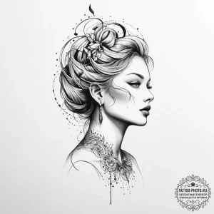 Tattoo sketch magical shadow - эскиз тату (№1757183610_0, 06.09.2025 18:33) — tattoo-photo.ru