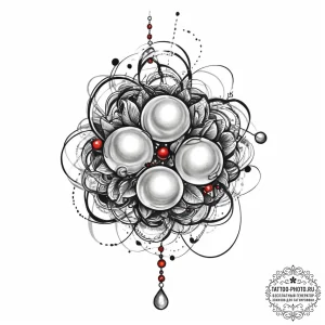 Tattoo sketch pearl string tattoo, tattoo lin... - эскиз тату (№1757186424_0, 06.09.2025 19:20) — tattoo-photo.ru