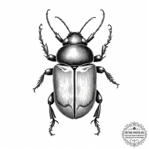 Tattoo sketch burying beetle - эскиз тату (№1757188010_0, 06.09.2025 19:46) — tattoo-photo.ru