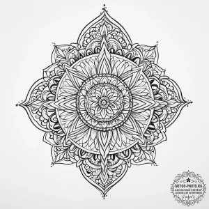 Tattoo sketch hands with a brush, tattoo line... - эскиз тату (№1757193822_0, 06.09.2025 21:23) — tattoo-photo.ru
