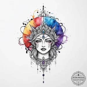 Tattoo sketch holy myth, artistic tattoo sket... - эскиз тату (№1757203807_0, 07.09.2025 00:10) — tattoo-photo.ru