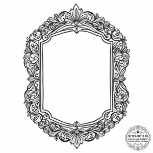 Tattoo sketch vintage mirror tattoo, artistic... - эскиз тату (№1757207601_0, 07.09.2025 01:13) — tattoo-photo.ru