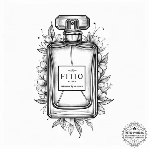 Tattoo sketch perfume tattoo - эскиз тату (№1757211420_0, 07.09.2025 02:17) — tattoo-photo.ru