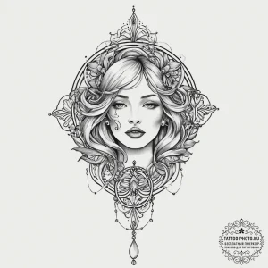 Tattoo sketch watercolor splash, tattoo line... - эскиз тату (№1757214030_0, 07.09.2025 03:00) — tattoo-photo.ru