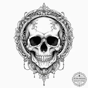 Tattoo sketch череп с черной дырой, tattoo dr... - эскиз тату (№1757215812_0, 07.09.2025 03:30) — tattoo-photo.ru
