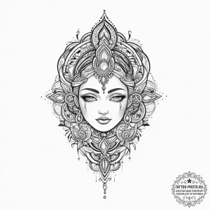 Tattoo sketch divine creation, tattoo flash s... - эскиз тату (№1757216609_0, 07.09.2025 03:43) — tattoo-photo.ru