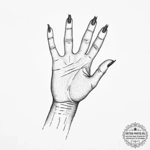 Tattoo sketch hands with a needle, tattoo dra... - эскиз тату (№1757221017_0, 07.09.2025 04:56) — tattoo-photo.ru
