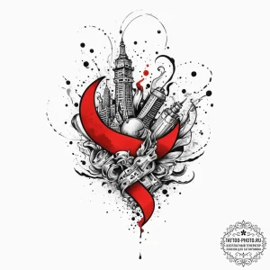 Tattoo sketch узор в виде черепа с короной, c... - эскиз тату (№1757221415_0, 07.09.2025 05:03) — tattoo-photo.ru